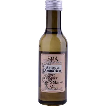 Masážní přípravek Tělový masážní olej s vřídellní solí -růže 250 ml