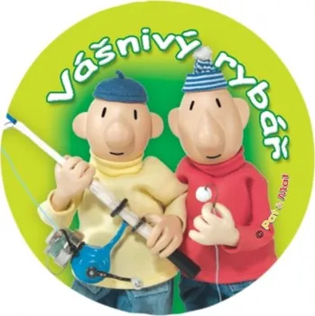 Brož Placka PAM VÁŠNIVÝ RYBÁŘ odznak 44mm