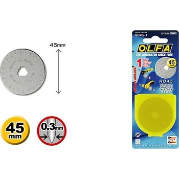 Pracovní nůž Náhradní kulatá OLFA řezací čepel 45 mm