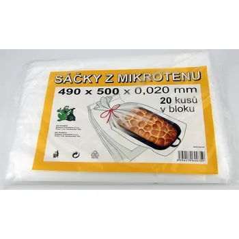 Potravinová fólie Sáčky z mikrotenu 490x500x0,020mm/20ks