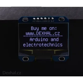 Vývojová deska 1,3" OLED LCD 128x64 displej modrý // Arduino