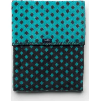 Dětská deka Dětská bavlněná deka se vzorem Womar 75x100 grafitovo-tyrkysová