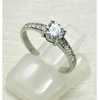 Přívěsek Vorlové Šperky, Stříbrný prsten se zirkony, E010