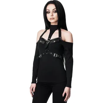 Dámské tričko tričko dámské - Seige Halter - KILLSTAR - KSRA001716