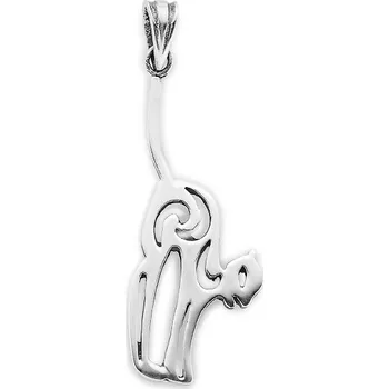 Přívěsek Vorlové Šperky, Stříbrný přívěsek kočka nahrbená, PR219