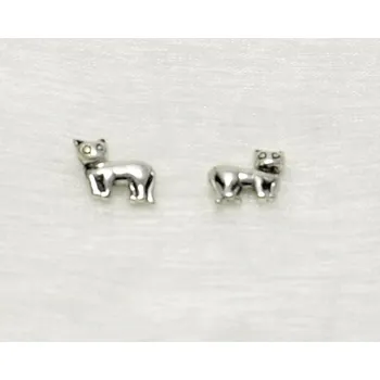 Přívěsek Vorlové Šperky, Stříbrné náušnice kočky malé