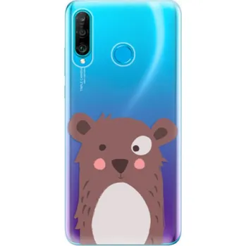 Pouzdro na mobilní telefon Odolné silikonové pouzdro iSaprio - Brown Bear - Huawei P30 Lite