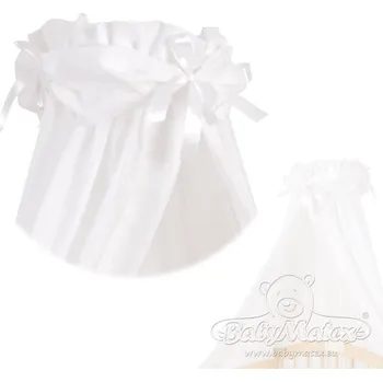 Nebesa nad postýlku Univerzální nebesa na postýlku Baby Matex Barva: Bílá