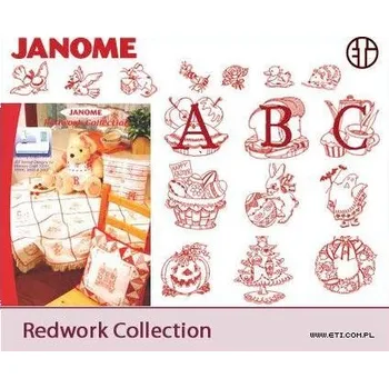 Příslušenství k šicímu stroji Program pro vyšívání JANOME Redwork Collection