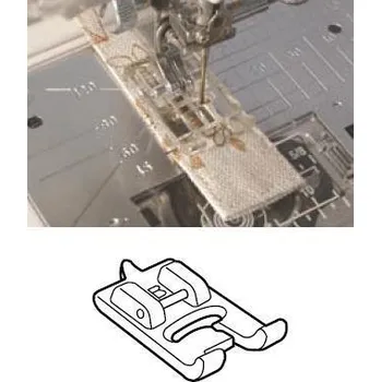 Patka průhledná na šití knoflíkové dírky