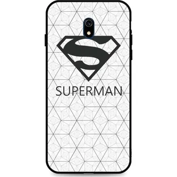 Pouzdro na mobilní telefon Kryt Xiaomi Redmi 8A 3D silikon Bílý Superman (obal neboli pouzdro na Xiaomi Redmi 8A)