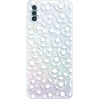 Pouzdro na mobilní telefon Odolné silikonové pouzdro iSaprio - Football pattern - white - Samsung Galaxy A50