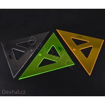 pravítka Pravítko trojúhelník s ryskou 45/177, MFP Paper