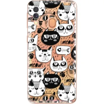 Telefonní příslušenství Odolné silikonové pouzdro iSaprio - Cat pattern 03 - Samsung Galaxy A40