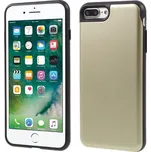 Kryt MERCURY Sky Slide pro Apple iPhone 7 / 8 - prostor pro platební karty - plastový / gumový - černý / zlatý