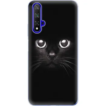 Telefonní příslušenství Odolné silikonové pouzdro iSaprio - Black Cat - Huawei Honor 20