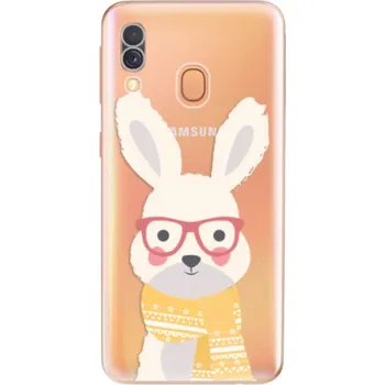 Pouzdro na mobilní telefon Odolné silikonové pouzdro iSaprio - Smart Rabbit - Samsung Galaxy A40