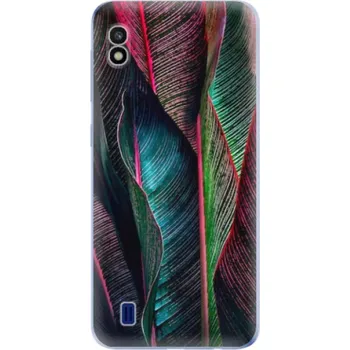 Pouzdro na mobilní telefon Odolné silikonové pouzdro iSaprio - Black Leaves - Samsung Galaxy A10