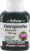 MedPharma Ostropestřec (Silymarin) 200 mg