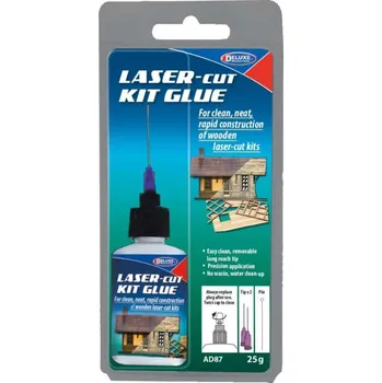 Průmyslové lepidlo Laser-Cut, disperzní lepidlo na dřevěné stavebnice (25 ml)