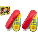 Teddies Telefony 2 ks žlutý/červený