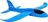 ISO Pěnové házecí letadlo 37 cm, modré