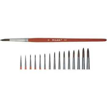 Umělecký štětec Kulatý štětec Milan č.101 Pony vlas Štetce: 3/0