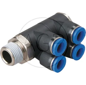 rozdělovač topení B-YVTEdk2-12-1/2-KU Y-rozdělovač-šroubení