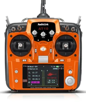 RC vybavení Radiolink AT10II vysílač s přijímačem R12DS a telemetrickým modulem