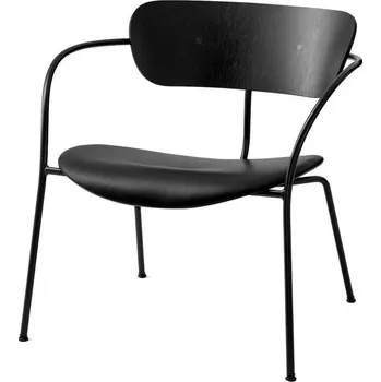 Křeslo &Tradition Křeslo Pavilion AV6 leather, black oak