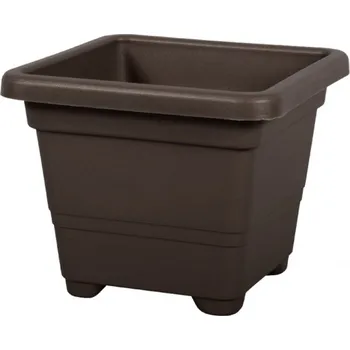 Květináč Nohel Garden Quadrato květináč 45 x 45 x 36 cm hnědý