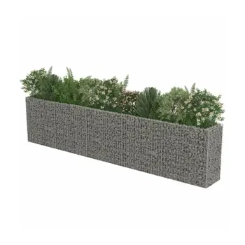 Vyvýšený záhon VidaXL truhlík 450 x 50 x 50 cm gabionový