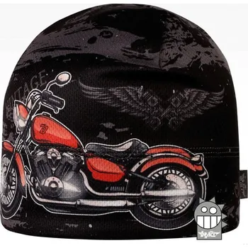 Čepice DRÁČE funkční čepice Bruno 124 černošedá s motorkou velikost čepic: 50-52cm (2-4 roky, RDX vel. 4)