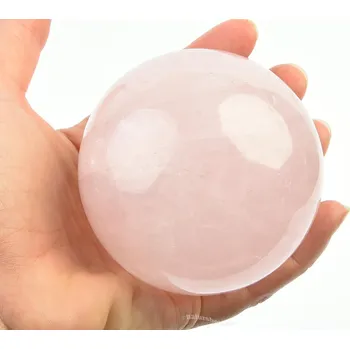 Přírodní kámen Růženín koule 628g Ø 77mm