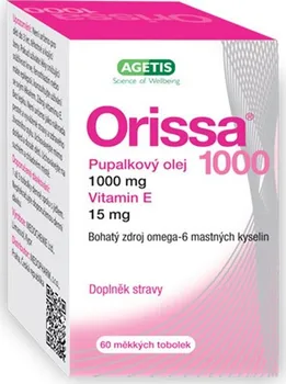 Agetis Orissa Pupalkový olej 1000 mg 60 cps.
