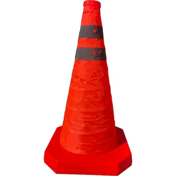 LED páska Skládací kužel s LED svítidlem 45 cm - bezpečnostní dopravní kužel