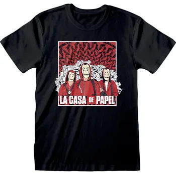 Heroes Inc. Money Heist tričko Group Shot, S