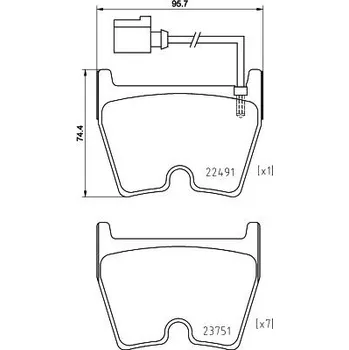 Brzdová destička Brembo Xtra Line P 85 152X