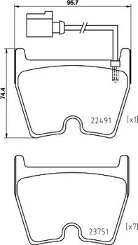 Brzdová destička Brembo Xtra Line P 85 152X