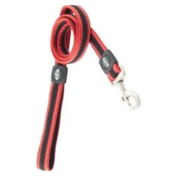 Vodítko pro psa Vodítko BUSTER Airmesh reflexní L/XL 140cm/25mm červen