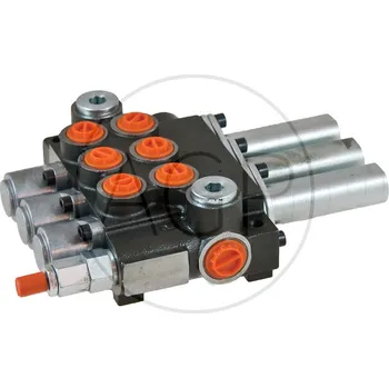 Rozvaděč Hydraulický rozvaděč 3x dvoučínný, průtok 40 l/min, ovládaný lanovody