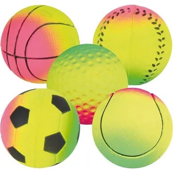 Hračka pro psa Sortiment neonových míčů, mechová guma 6cm TRIXIE