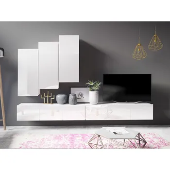 Obývací stěna GAB Obývací stěna LORONA 20, Bílá 300 cm