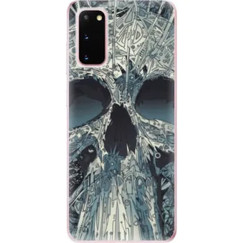 Pouzdro na mobilní telefon Silikonové pouzdro iSaprio - Samsung Galaxy S20 - Abstract Skull (Odolný silikonový kryt, obal, pouzdro iSaprio - Samsung Galaxy S20 - Abstract Skull - skvělá ochrana a pružnost, stylový UV potisk, lehkost, tiskne se v České republice)