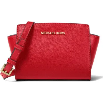 Kabelka Michael Kors Selma mini saffiano leather crossbody Red