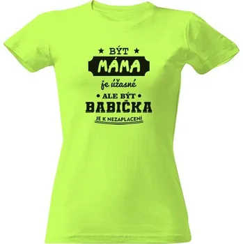 Dámské tričko Tričko s potiskem Být máma černá dámské