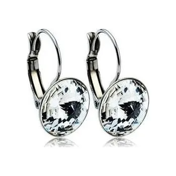 Náušnice Šperky4U Ocelové náušnice - Crystal