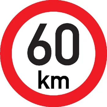Značení Značka Označení nejvyšší povolené rychlosti 60 km