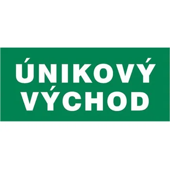 Značka Únikový východ, samolepicí fólie, 100 × 210 mm