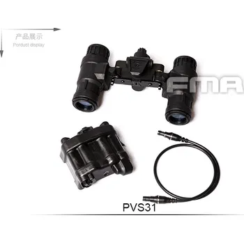 FMA FMA replika nočního vidění PVS-31 Dummy, funkční nasvícení - Černá